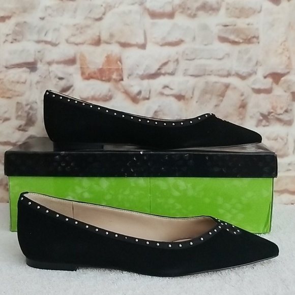 New Sam Edelman Rini Black Suede Flats - Picture 3 of 7